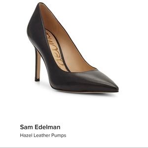 Sam Edelman size 6 hazel black leather heel/pump